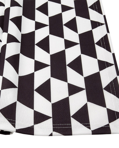 Czarno biały bieżnik stołowy / runner - Retro 40x140cm