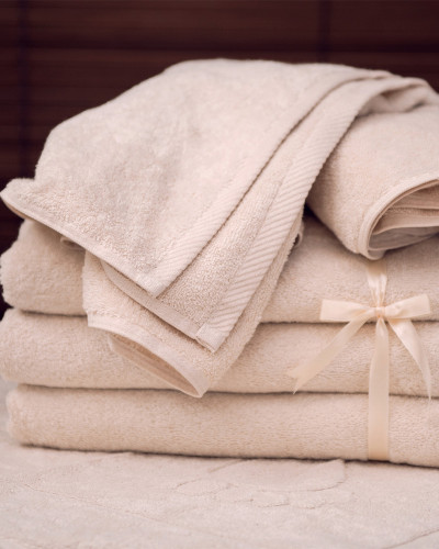 Niebarwione Niebielone Ręczniki 450 g/m2 dla alergika 2 rozmiary