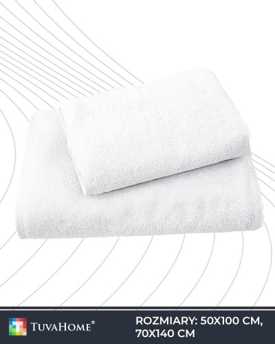 Grube Ręczniki hotelowe Premium białe 550 g/m2 2 rozmiary