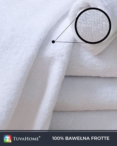 Ręczniki hotelowe Deluxe 500 g/m2 podwójna pętelka  3 rozmiary