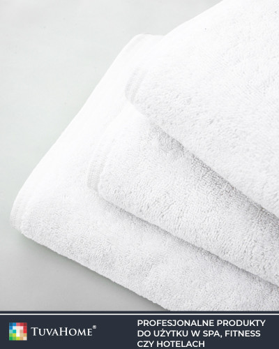 Zestaw 3 szt. Ręczników hotelowych premium biały 70x140 cm