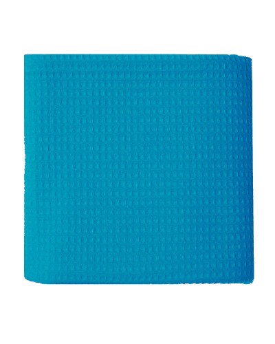 Waflowy ręcznik niebieski pikowany gofrowany do SPA 70x140cm